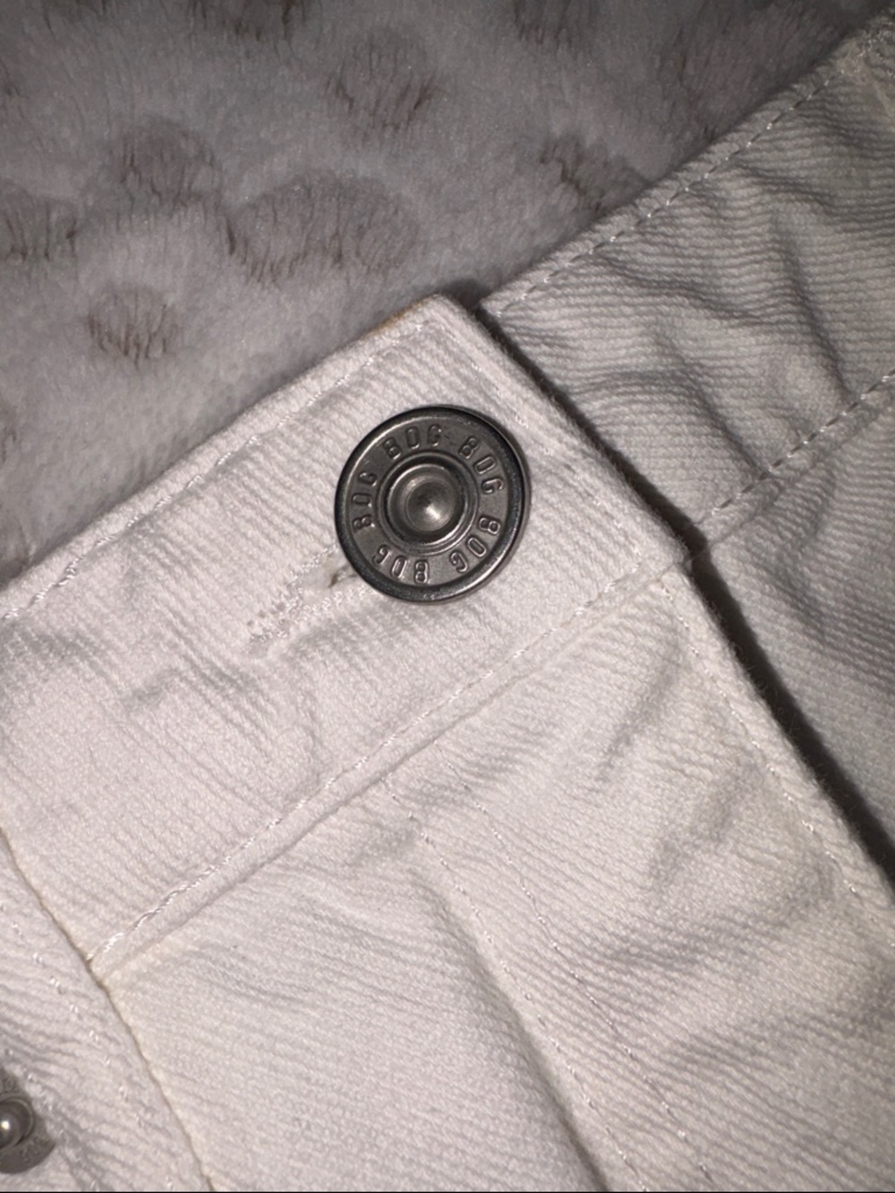Urban Outfitters White Denim Midi Skirt with Front Slit - Picture 4 of 8